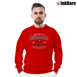 Men’s Star Wars Darth Vader Moraband Notre Dame Fighting Sith Crewneck Sweatshirt in red | Cozy Fabric, Clean Style