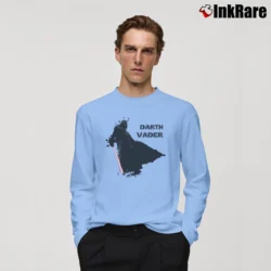 Men’s Star Wars Darth Vader Rogue One Funny Long-Sleeve Shirt in light blue | Sleek, Lightweight, Year-Round Wear