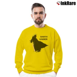 Men’s Star Wars Darth Vader Rogue One Funny Crewneck Sweatshirt in yellow | Cozy Fabric, Clean Style