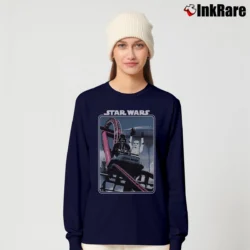 Women’s Star Wars Darth Vader Roller Coaster Funny Long-Sleeve Top in navy | Sleek, Versatile, All-Season