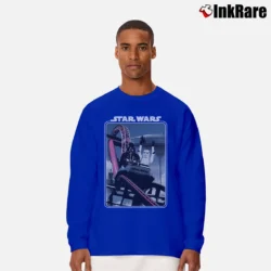 Men’s Star Wars Darth Vader Roller Coaster Funny Long-Sleeve Shirt in royal blue | Sleek, Lightweight, Year-Round Wear