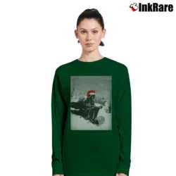 Women’s Star Wars Darth Vader Sledding Christmas Style Long-Sleeve Top in forest green | Sleek, Versatile, All-Season