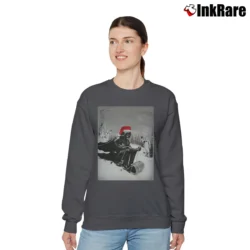 Women’s Star Wars Darth Vader Sledding Christmas Style Relaxed Sweatshirt in charcoal | Soft, Laid-Back Vibe