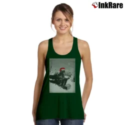 Women’s Star Wars Darth Vader Sledding Christmas Style Tank Top in forest green | Lightweight, Movement-Friendly