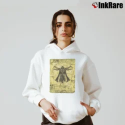 Women’s Star Wars Darth Vader Vitruvian Man Graphic Cozy Hoodie in white | Warm, Structured, Stylish