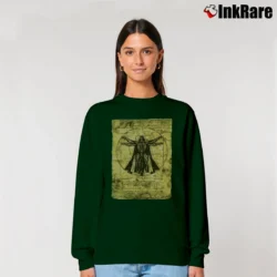 Women’s Star Wars Darth Vader Vitruvian Man Graphic Relaxed Sweatshirt in forest green | Soft, Laid-Back Vibe
