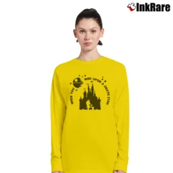 Women’s Star Wars Disney When You Wish Upon A Death Star Long-Sleeve Top in yellow | Sleek, Versatile, All-Season