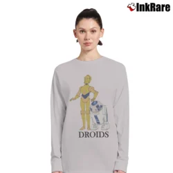 Women’s Star Wars Droid R2 - D2 and C - 3PO Long-Sleeve Top in sport grey | Sleek, Versatile, All-Season
