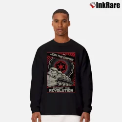 Men’s Star Wars Empire Revolution Graphic Long-Sleeve Shirt in black | Sleek, Lightweight, Year-Round Wear