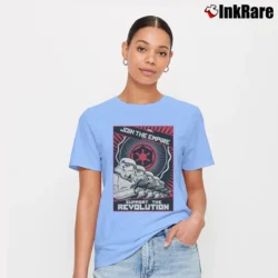 Women’s Star Wars Empire Revolution Graphic Signature T-Shirt in light blue | Soft, Flattering Fit