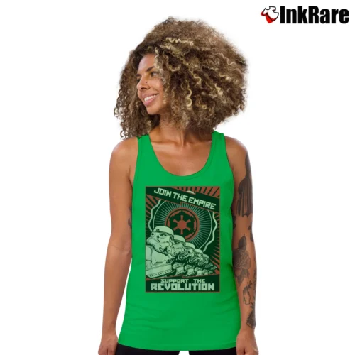 Women’s Star Wars Empire Revolution Graphic Tank Top in irish green | Lightweight, Movement-Friendly