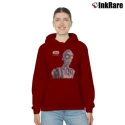 Women’s Star Wars Episode I C - 3PO Pizza Hut Promo Cozy Hoodie in maroon | Warm, Structured, Stylish