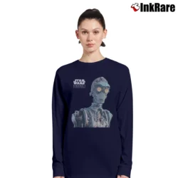 Women’s Star Wars Episode I C - 3PO Pizza Hut Promo Long-Sleeve Top in navy | Sleek, Versatile, All-Season