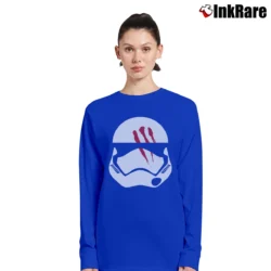 Women’s Star Wars Episode VII Finn Stormtrooper Helmet Long-Sleeve Top in royal blue | Sleek, Versatile, All-Season