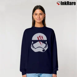 Women’s Star Wars Episode VII Finn Stormtrooper Helmet Relaxed Sweatshirt in navy | Soft, Laid-Back Vibe