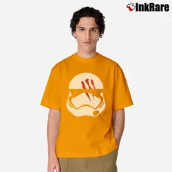 Men’s Star Wars Episode VII Finn Stormtrooper Helmet Classic T-Shirt in orange | Soft, Breathable Everyday Wear