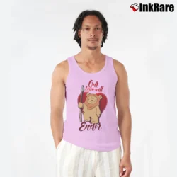 Men’s Star Wars Ewok Love Will Endor Valentine's Day Tank Top in light pink | Breathable, Active-Friendly Design