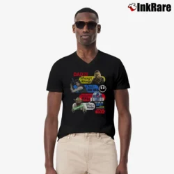 Men’s Star Wars Father's Day 1980s Style V-Neck Tee in black | Sharp, Breathable, Everyday Staple