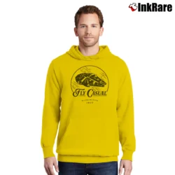 Men’s Star Wars Fly Casual Classic Quote Pullover Hoodie in yellow | Cozy, Durable, Modern Fit