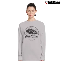 Women’s Star Wars Fly Casual Classic Quote Long-Sleeve Top in sport grey | Sleek, Versatile, All-Season