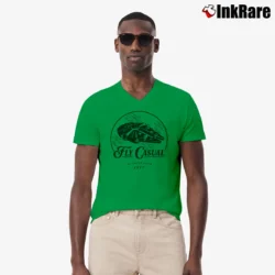 Men’s Star Wars Fly Casual Classic Quote V-Neck Tee in irish green | Sharp, Breathable, Everyday Staple