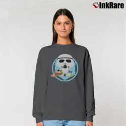 Women’s Star Wars Galactic Empire Stormtrooper Kawaii Easter Relaxed Sweatshirt in charcoal | Soft, Laid-Back Vibe