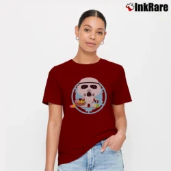 Women’s Star Wars Galactic Empire Stormtrooper Kawaii Easter Signature T-Shirt in maroon | Soft, Flattering Fit