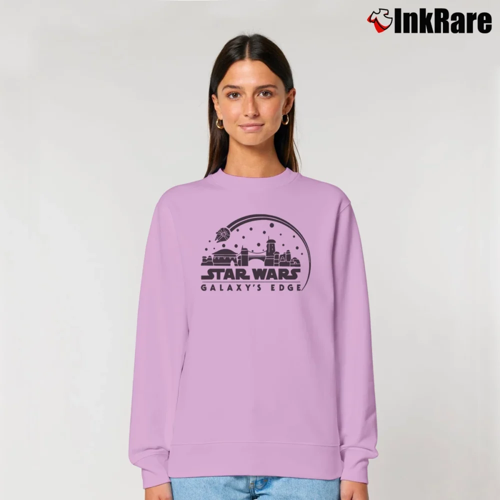 Women’s Star Wars Galaxy's Edge Relaxed Sweatshirt in light pink | Soft, Laid-Back Vibe