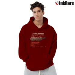 Men’s Star Wars Galaxy's Edge Theme Park Pullover Hoodie in maroon | Cozy, Durable, Modern Fit