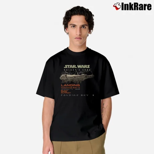 Star Wars Galaxy’s Edge Theme Park Men’s Classic Tee in black – Premium Comfort Men’s Star Wars Galaxy's Edge Theme Park Classic T-Shirt in black | Soft, Breathable Everyday Wear