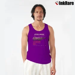 Men’s Star Wars Galaxy's Edge Theme Park Tank Top in purple | Breathable, Active-Friendly Design