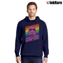 Men’s Star Wars Gay Empire LGBT Pride Rainbow Pullover Hoodie in navy | Cozy, Durable, Modern Fit