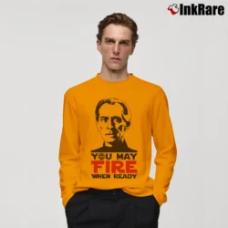Men’s Star Wars Grand Moff Tarkin Fire When Ready Long-Sleeve Shirt in orange | Sleek, Lightweight, Year-Round Wear