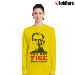 Women’s Star Wars Grand Moff Tarkin Fire When Ready Long-Sleeve Top in yellow | Sleek, Versatile, All-Season