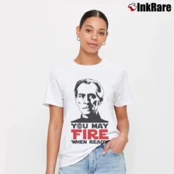 Women’s Star Wars Grand Moff Tarkin Fire When Ready Signature T-Shirt in white | Soft, Flattering Fit