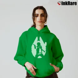 Women’s Star Wars Han Falcon Silhouette Graphic Cozy Hoodie in irish green | Warm, Structured, Stylish