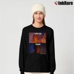 Women’s Star Wars Han Leia I Love You I Know Gift Long-Sleeve Top in black | Sleek, Versatile, All-Season