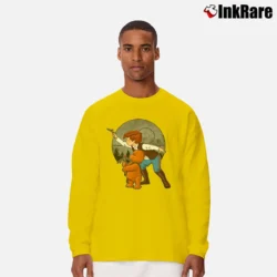 Men’s Star Wars Han Solo Chewbacca Winnie The Pooh Mashup Long-Sleeve Shirt in yellow | Sleek, Lightweight, Year-Round Wear