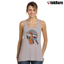 Women’s Star Wars Han Solo Chewbacca Winnie The Pooh Mashup Tank Top in sport grey | Lightweight, Movement-Friendly