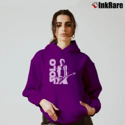 Women’s Star Wars Han Solo Guitar Graphic Cozy Hoodie in purple | Warm, Structured, Stylish