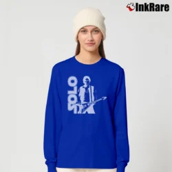 Women’s Star Wars Han Solo Guitar Graphic Long-Sleeve Top in royal blue | Sleek, Versatile, All-Season
