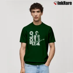 Men’s Star Wars Han Solo Guitar Graphic Classic T-Shirt in forest green | Soft, Breathable Everyday Wear
