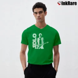 Men’s Star Wars Han Solo Guitar Graphic V-Neck Tee in irish green | Sharp, Breathable, Everyday Staple