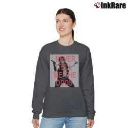 Women’s Star Wars Han Solo Never Tell Me The Odds Relaxed Sweatshirt in charcoal | Soft, Laid-Back Vibe