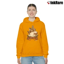 Women’s Star Wars Holiday Special Wookie Life Day Cozy Hoodie in orange | Warm, Structured, Stylish