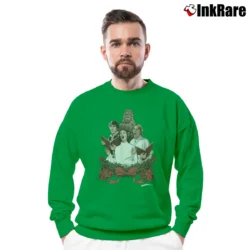 Men’s Star Wars Holiday Special Wookie Life Day Crewneck Sweatshirt in irish green | Cozy Fabric, Clean Style