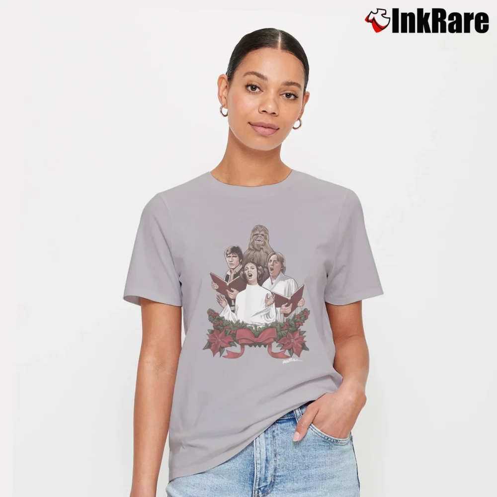 Women’s Star Wars Holiday Special Wookie Life Day Signature T-Shirt in sport grey | Soft, Flattering Fit