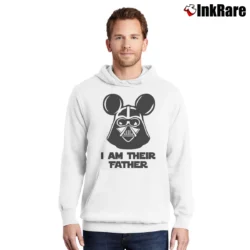 Men’s Star Wars I Am Their Father Darth Vader Disney Pullover Hoodie in white | Cozy, Durable, Modern Fit