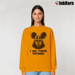 Women’s Star Wars I Am Their Father Darth Vader Disney Relaxed Sweatshirt in orange | Soft, Laid-Back Vibe