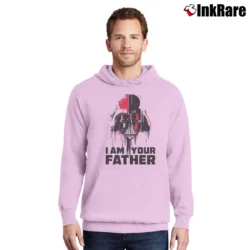 Men’s Star Wars I Am Your Father Official Dad Pullover Hoodie in light pink | Cozy, Durable, Modern Fit